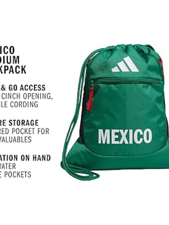 adidas Stadium Sackpack – Drawstring Backpack for Sports, Small Gym Bag, 13L